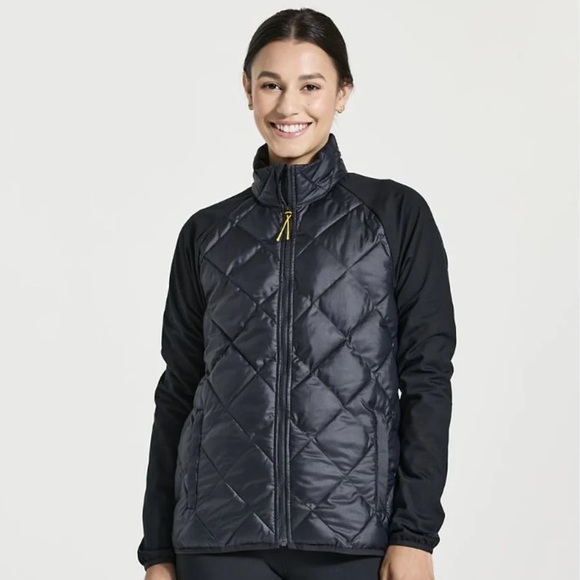 SAUCONY WOMEN'S BOULDER OYSTERPUFF JACKET XS in black - Picture 5 of 14